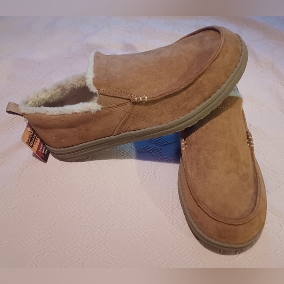 Skechers Light Brown Melson Willmore Foux Shearling Chukka Men's Shoes Size 8.5 - Picture 5 of 13